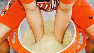 How to do rice bucket exercises for stronger grip
