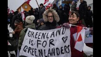 'Greenland Not For Sale': Show Of Unity As Thousands March Against Trump's Takeover Push