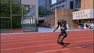 Unitree's H1 robot reaches 10 meters per 2nd on track