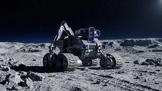 NASA Research Examines Robots for Future Moon Base Infrastructure
