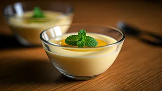 Make Creamy Tropical Pudding Using Kesar Mango And Coconut