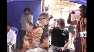 Chiranjeevi Pays Surprise Visit To Peddi Sets, Ram Charan’s Joke Leaves Everyone In Splits | Watch