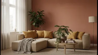 Why warm earthen tones help urban renters create relaxing indoor apartment environments