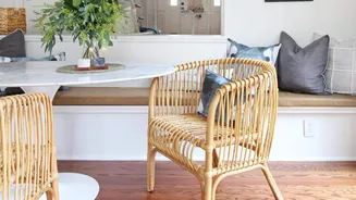 With cane furniture, add elegance to your space