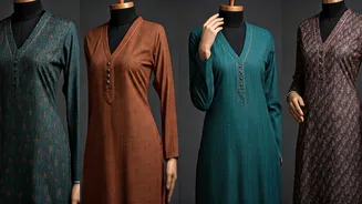 5 V-Neck Kurtis: Effortless Style from Morning Meetings to Evening Escapades