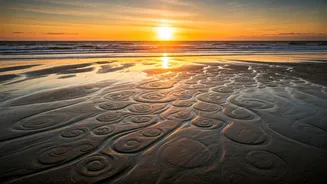 Giant Monsoon Sand Art On Coastal Beaches Goes Viral Globally
