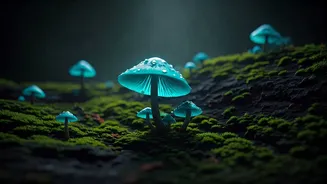 Forest Bio Luminescent Glowing Mushrooms Attract Record Young Nature Lovers