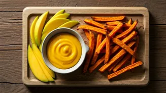 Crispy Baked Sweet Potato Fries Get A Tangy Mango Twist