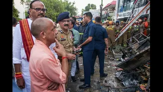 Lucknow Fire: CM Yogi Cancels Tuesday Engagements, Visits Incident Site And Injured Children