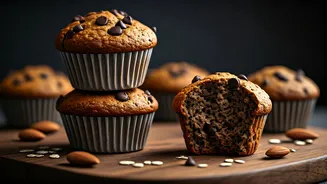 Bakery-Quality Chocolate Chip Greek Yogurt Muffins: Gluten-Free & Protein-Packed