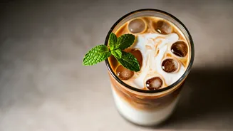Why Kitchen Experts Add Coconut Water To Chilled Lattes