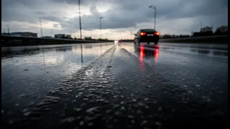 Wet Roads Can Lengthen Braking Time For Runners And Support Vehicles