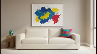 Use Sofas and Walls for Neutrals, Then Add Colour Through Accents