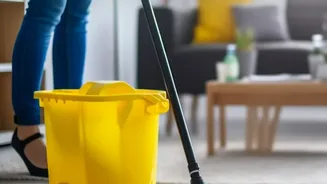 Safe Floor Cleaning Keeps Products, Tools and Pets Separated