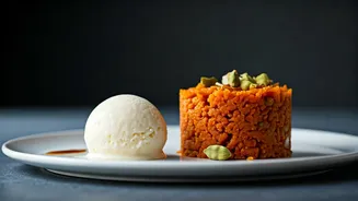 Level Up Vanilla Bean Gelato Adding Cardamom Spiced Carrot Halwa