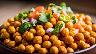 Turn Simple Chickpeas Into Crunchy High Protein High Flavor Street Chaat