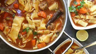 To make stews interesting, add dried mango powder and asafoetida