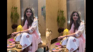 Shilpa Shetty Hails Shamita's Diwali Rangoli