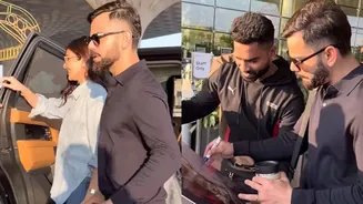 Anushka Sharma Sweetly Smiles At Paps, Virat Kohli Obliges Fan With Autograph As They Jet Off From Mumbai: Watch