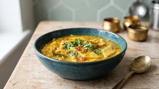 How Dal Dhokli Combines Spiced Lentils And Wheat Dough In A Hearty Gujarati One-Pot Dish