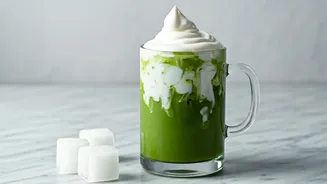 Level Up Your Iced Matcha With Frozen Coconut Milk