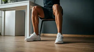 Fire Up Sleepy Leg Muscles Using Quick Desk Sits