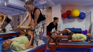 Aos 83 anos, Gilberto Gil mostra aula de pilates e impressiona fãs:'Melhor coisa do mundo'