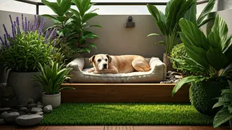 Terraces Transformed Into Calming Natural Sanctuaries For Anxious Senior Dogs