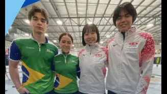 Brasil começa com duas derrotas no Mundial Júnior de Duplas Mistas de Curling