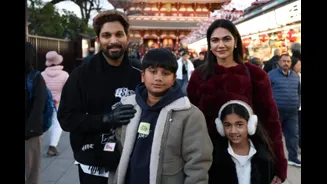 Allu Arjun Spends Quality Time With Family In Japan After Pushpa 2 Premiere