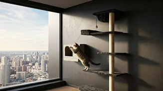 Maximize Vertical Space Safely For High Rise Flat Felines