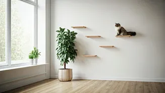 Your Cat Desires These Modular Multi-Level Climbing Wall Steps
