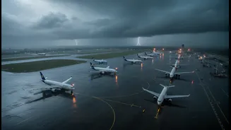 Mumbai And Delhi Rain Has Entered Flight Chat