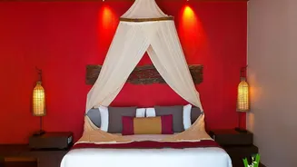 Budget Rental Bedroom Makeovers Simple Tapestries Vibrant Cushions And Warm Ambient Lighting Hacks