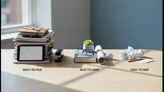 Use Separate Lists For Must-Do, Nice-To-Have And Easy-To-Skip Activities