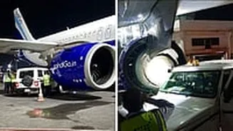 West Bengal: Unmanned Vehicle Slams Into IndiGo Aircraft At Kolkata Airport, Plane Grounded For Inspection