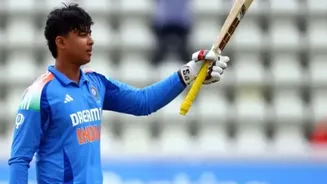 Watch : Vaibhav Suryavanshi smashes 63 balls century for India U19 against South Africa
