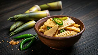 Probiotic Powerhouse: Crafting Tangy Fermented Bamboo Shoot Pickle for Indian Meals