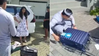 Indian tourists caught stealing robes, towels, utensils, doormat and more from Bali hotel in viral clip | Watch