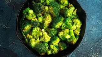 Frozen Vegetables Need Dry Heat for Browning and Crisp Edges