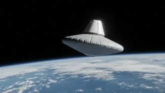 How Inflatable Re-Entry Heat Shields Shield Deep-Space Spacecraft Returning To Earth