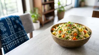 Simple High-Protein Student Lunch 15-Minute Quinoa Khichdi And Veg Pulao In Pot
