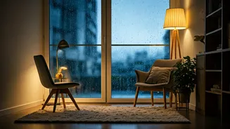 Warm Lighting Makes Rainy Evenings Feel Better