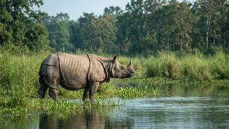 Dudhwa Survey Finds More Females Than Males in Rhino Population