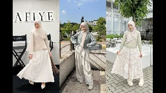 8 Mix and Match Hijab Chic ala Aisha CoC 3, Sering Tampil Syar'i