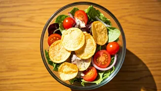 Guilt-Free Indulgence: Air-Fried Potato Chip Salad for a Healthy Crunch