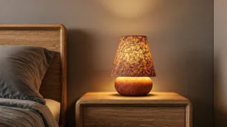 Earthy Bedroom Lampshades Crafted From Terracotta Pots Are Sweeping Channels