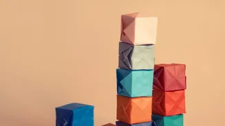 Folded-Paper Wall Decor Uses Lightweight Coloured Paper For Decorative Shapes