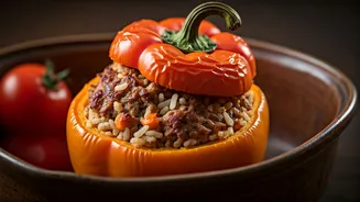 Stuffed Bell Peppers Are The Ultimate One-Basket Meal
