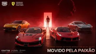 Ferrari entra no PUBG Mobile com Roma, Purosangue, LaFerrari e SF90 XX Spider